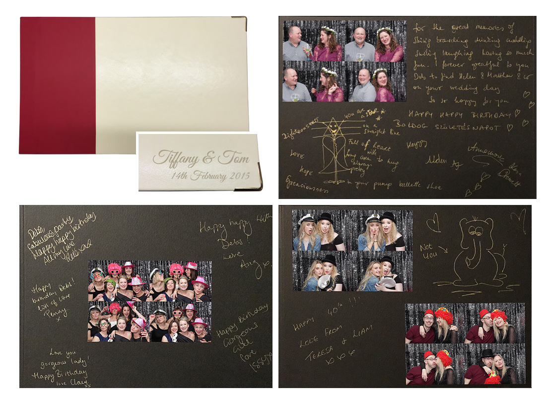 guestbook included with our photo booth hire